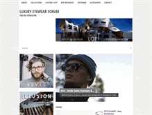 Tablet Screenshot of luxuryeyewearforum.com